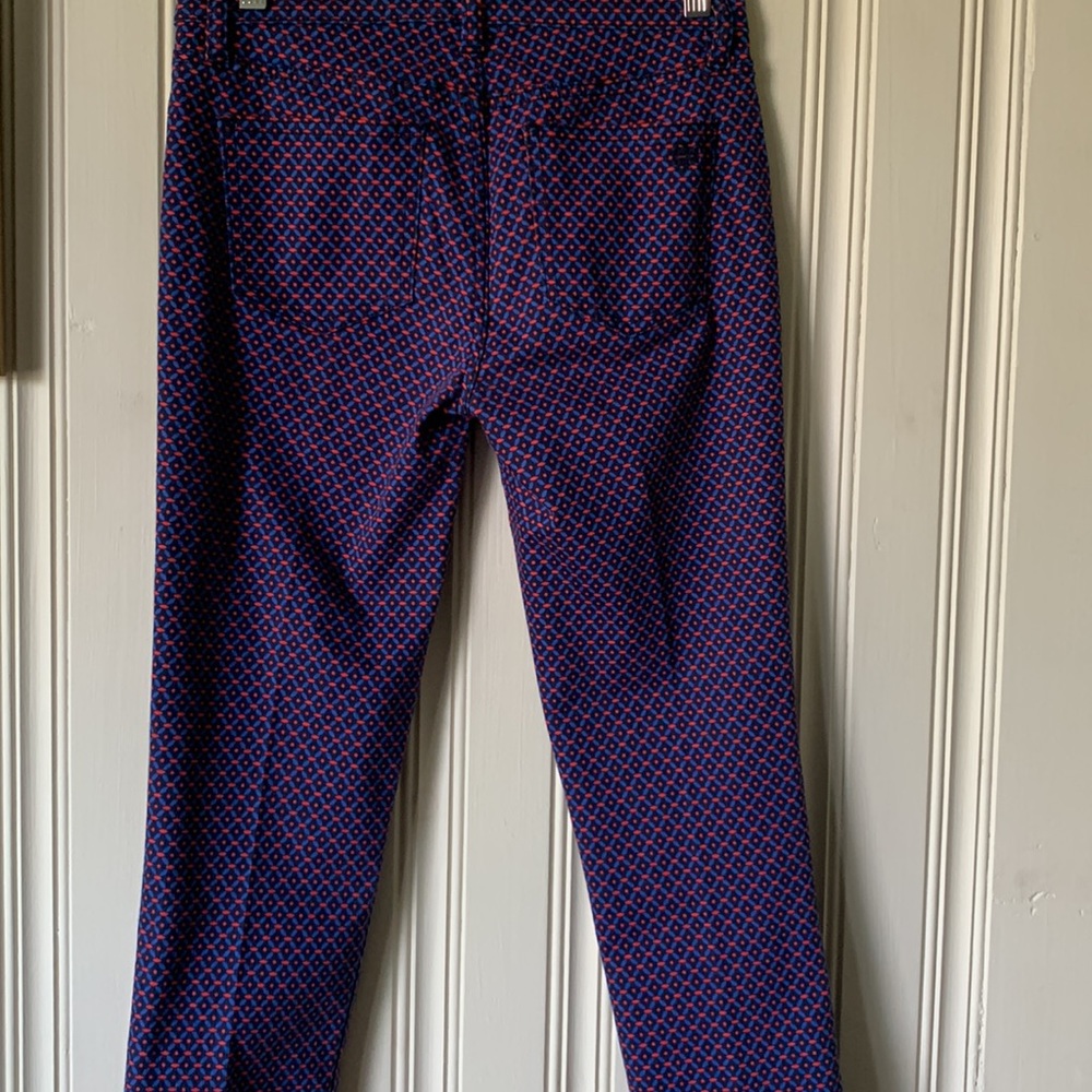Tory Burch Pants Blue/Red 25W - Picture 6 of 8